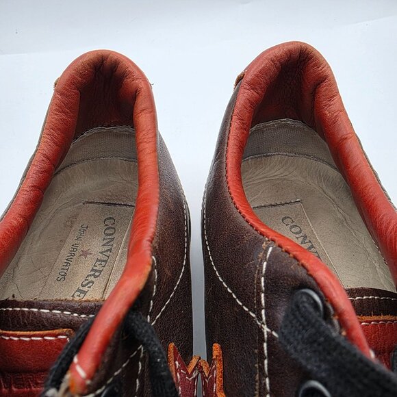 Converse x John Varvatos Star Player Mens Size 9.5 Brown Leather Shoes 132835C - Picture 9 of 15